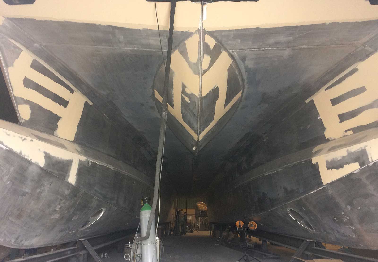 fabricación barco de aluminio